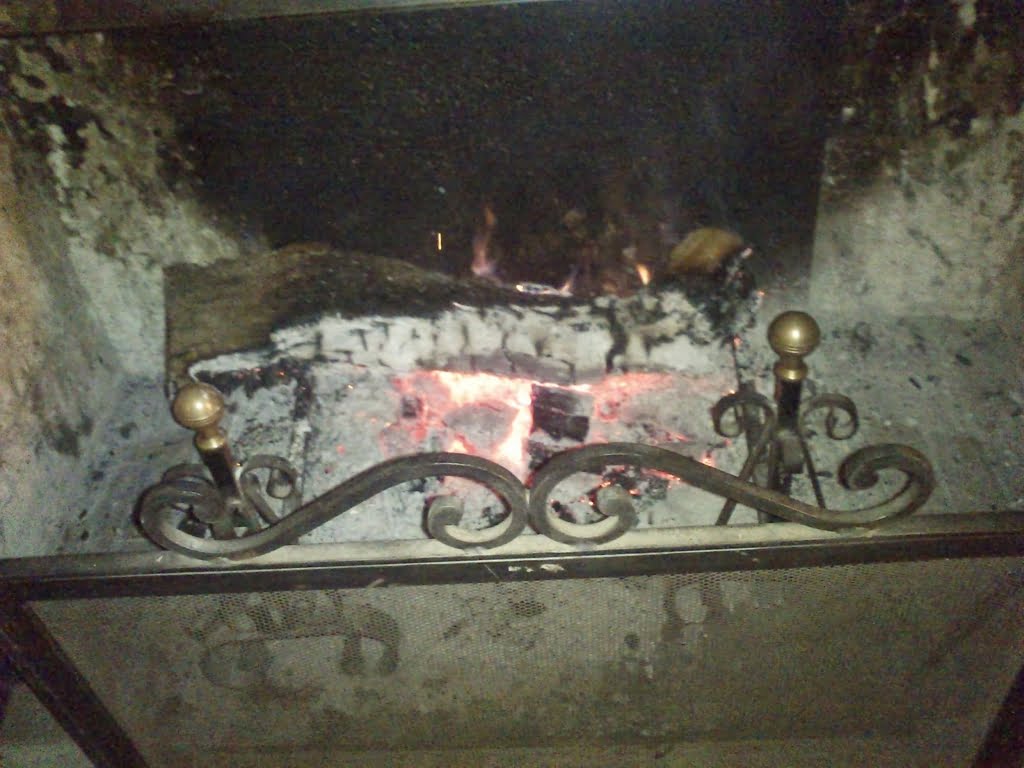 Fire in fireplace03a